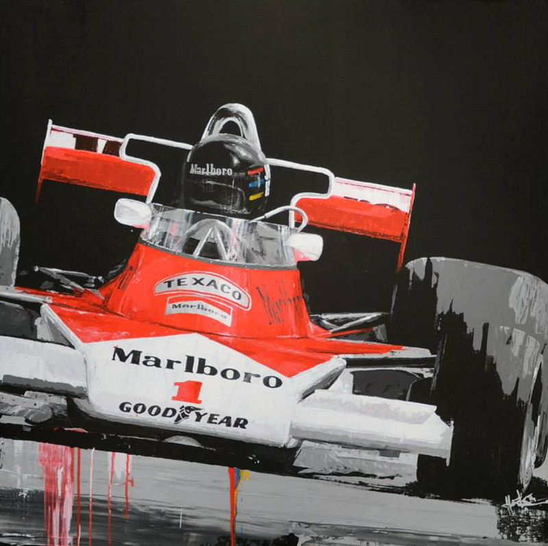 Illustration for article titled The most iconic race cars in history captured in beautiful paintings